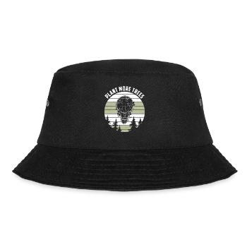 Plant more trees Umweltschutz Globus Erdkugel - Bucket Hat - Schwarz - Vorne - Lela (165cm)
