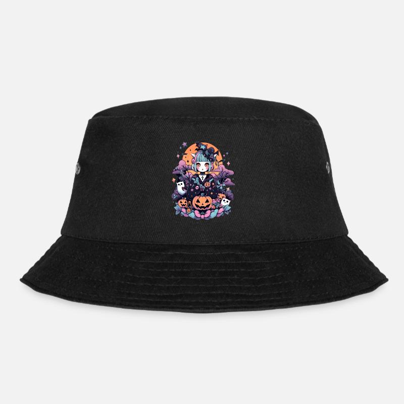 Anime Halloween - Bucket Hat - Schwarz