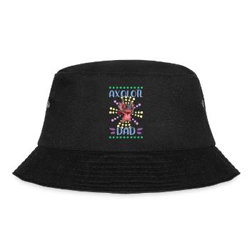 Axolotl Dad amphibian cute boys wrestling Vater - Bucket Hat - Schwarz - Vorne - Lela (165cm)
