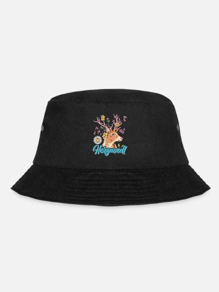 Herzmadl Trachten Shirt Frauen - Bucket Hat - Schwarz