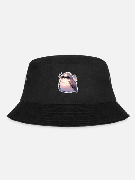 Vogel Vögel Lustige Tiere Waldbewohner Tier - Bucket Hat - Schwarz