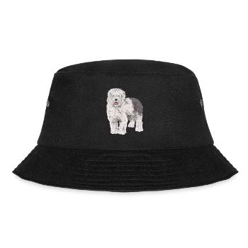 Vieux chien de berger anglais Sheepie Bobtail - Bob - noir - Devant - Lela (165cm)