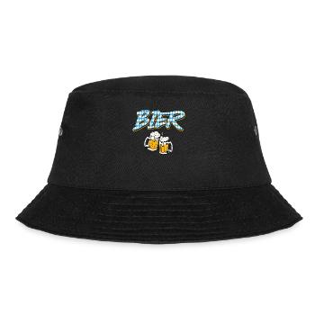 Bayerisches Bier Bayern Biertrinker Bierfan - Bucket Hat - Schwarz - Vorne - Lela (165cm)