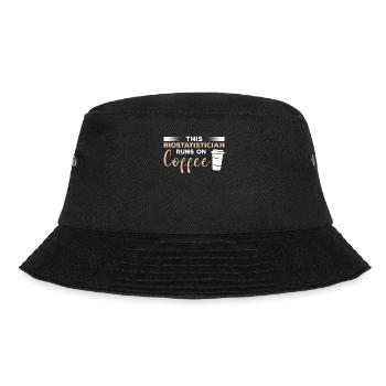 This Biostatistician Runs On Coffee Biostatistics - Bucket Hat - black - Front - Lela (165cm)