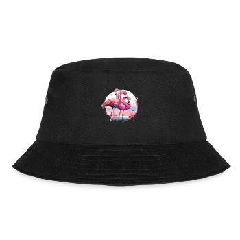 Flamingos - Bucket Hat - black - Front - Lela (165cm)