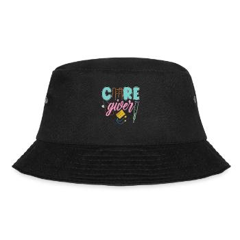 Caregiving Care Giver Private Duty Caregiver - Bucket Hat - black - Front - Lela (165cm)