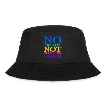 No I'm Not With Them 16 - Bucket Hat - black - Front - Lela (165cm)