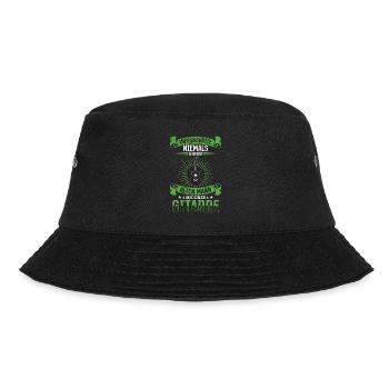 Unterschätze niemals einen Mann mit einer Gitarre - Bucket Hat - Schwarz - Vorne - Lela (165cm)
