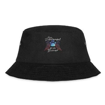 Hund Boxer Hundebesitzer Geschenkidee - Bucket Hat - Schwarz - Vorne - Lela (165cm)