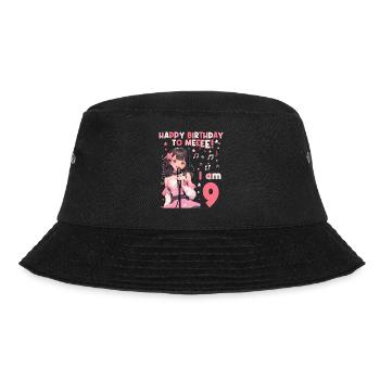 Anime Mandga K-Pop KPop Girl 9th Birthday - Bucket Hat - black - Front - Lela (165cm)
