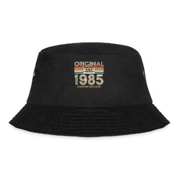 Birthday Gift 1985 Vintage 38-39 Years Old - Bucket Hat - black - Front - Lela (165cm)