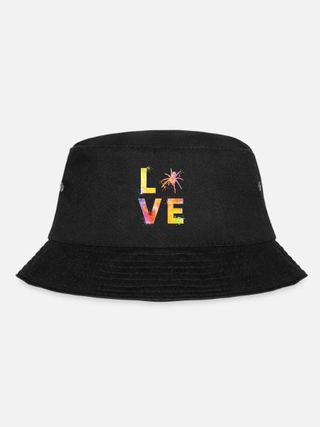 Spinnen liebe - Bucket Hat - Schwarz