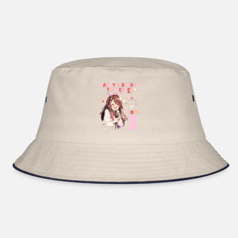 Anime Mandga K-Pop KPop Mädchen 3. Geburtstag Bucket Hat