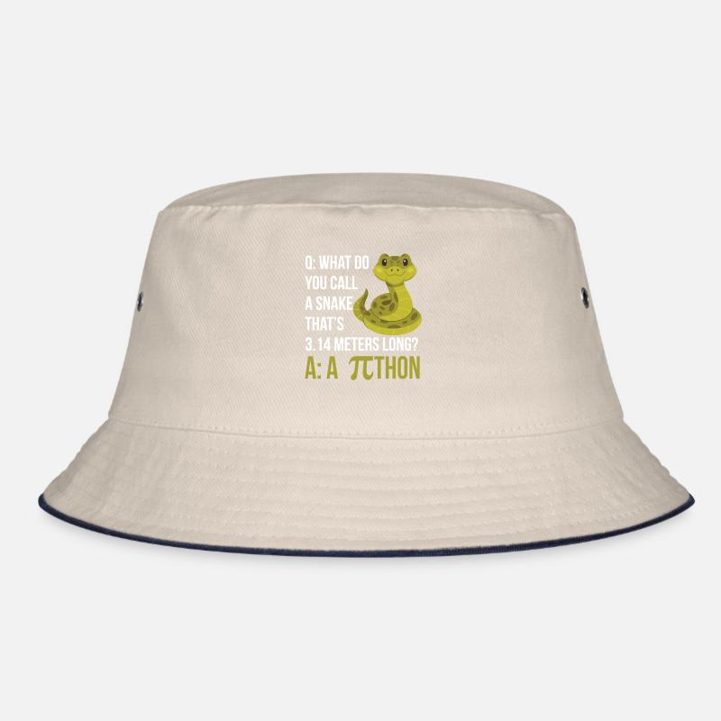 Python Pithon Pie Symbol Funny Math Teacher Happy Bucket Hat