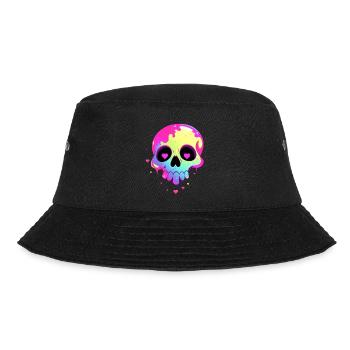 Cute Punk Skull / Kawaii Punk Skull - Bucket Hat - black - Front - Lela (165cm)