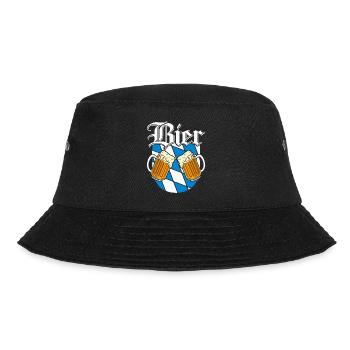 Biertrinker Bierfan Bierliebhaber - Bucket Hat - Schwarz - Vorne - Lela (165cm)