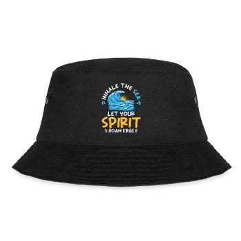 Ozean Meer Strandurlaub Souvenir Meeresbrise - Bucket Hat - Schwarz - Vorne - Lela (165cm)