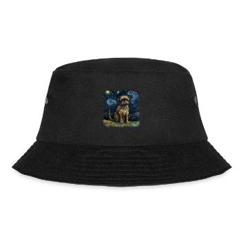 Brussels Griffon Van gogh starry night - Bucket Hat - black - Front - Lela (165cm)