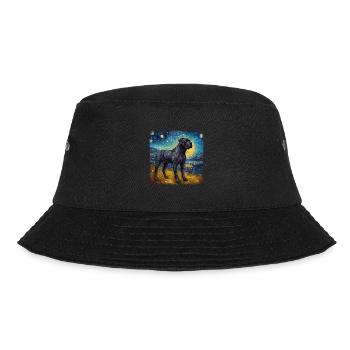 Cane Corso Van gogh starry night - Bucket Hat - black - Front - Lela (165cm)