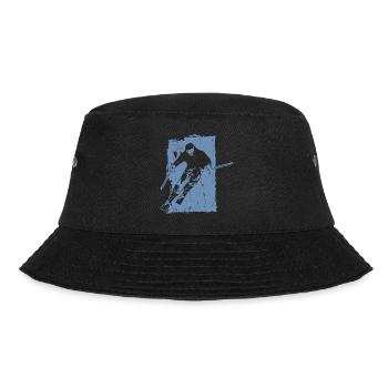 Skiing adventures in grunge style: winter magic in the - Bucket Hat - black - Front - Lela (165cm)