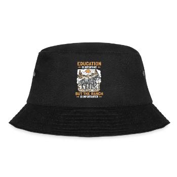 Rodeo Cowboy Lustig Ranch Cowboy - Bucket Hat - Schwarz - Vorne - Lela (165cm)
