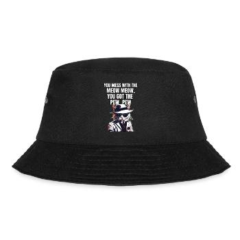 Cat Shirt Cat Gift Idea Putty - Bucket Hat - black - Front - Lela (165cm)
