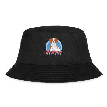 Brittany Oma Epagneul Breton Vorstehhund Geschenk - Bucket Hat - Schwarz - Vorne - Lela (165cm)
