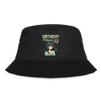 Anime Mandga Boba Bubble Tea 13th Birthday - Bucket Hat - black - Front - Lela (165cm)