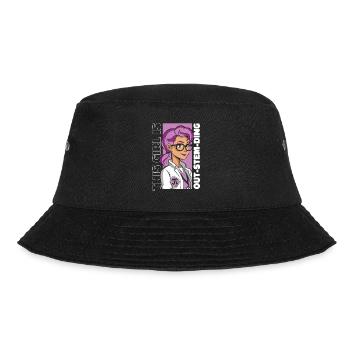 This Girl Is Out-STEM-Ding Empowering Women STEM - Bucket Hat - black - Front - Lela (165cm)