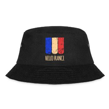 Frankreich Tourismus Flagge - Bucket Hat - Schwarz - Vorne - Lela (165cm)