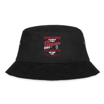 Lustiges Puppensammler Shirt - Bucket Hat - Schwarz - Vorne - Lela (165cm)