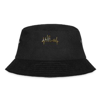 Seattle Skyline Heartbeat USA Fan Heart Pulse Love - Bucket Hat - black - Front - Lela (165cm)