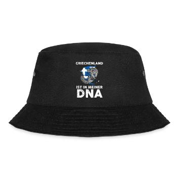 Griechen Grieche Griechenland - Bucket Hat - Schwarz - Vorne - Lela (165cm)