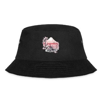 Geisha Japan Art Print - Bucket Hat - black - Front - Lela (165cm)