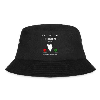 Istrien Kroatien Balkan Adria Urlaub Idee - Bucket Hat - Schwarz - Vorne - Lela (165cm)