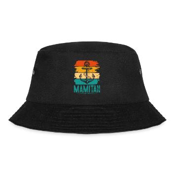 Mamitän Kapitänin Mama Bootsfahrer Motorboot Mum - Bucket Hat - Schwarz - Vorne - Lela (165cm)