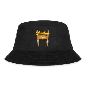 Bayern Lederhose Lausbua Herren Shirt Herbstfest - Bucket Hat - Schwarz - Vorne - Lela (165cm)