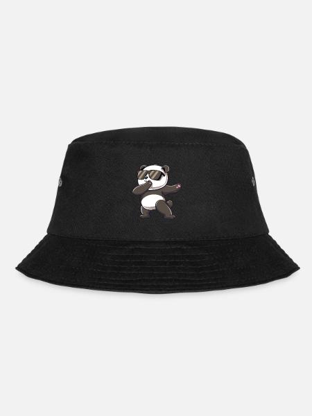 Panda Dabbing Panda Pandas Panda Baby - Bucket Hat - black