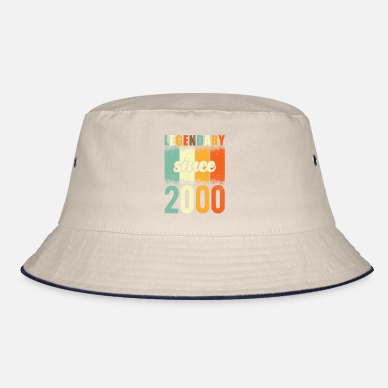 Legendary since 2000 Retro Vintage Birthday Bucket Hat
