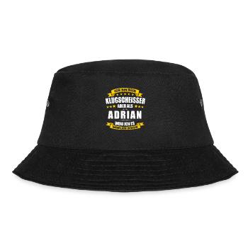 Name Adrian Vorname Klugscheisser Namenstag - Bucket Hat - Schwarz - Vorne - Lela (165cm)