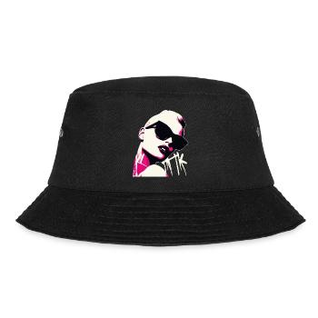 Pop Art Woman with Sunglasses Design - Bucket Hat - black - Front - Lela (165cm)
