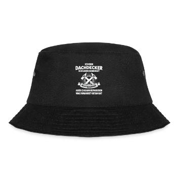 Dachdecker Beruf Dachdecken Geschenk - Bucket Hat - Schwarz - Vorne - Lela (165cm)
