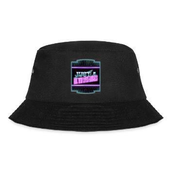 joke love books and cats art readers book children - Bucket Hat - Schwarz - Vorne - Lela (165cm)