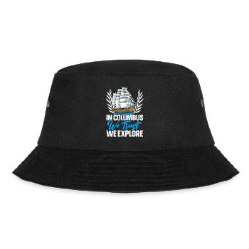 We trust in Columbus and explore the Kolu - Bucket Hat - black - Front - Lela (165cm)
