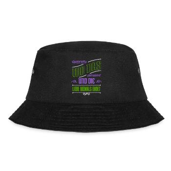 writers quote coffeecups editor book author blog - Bucket Hat - Schwarz - Vorne - Lela (165cm)