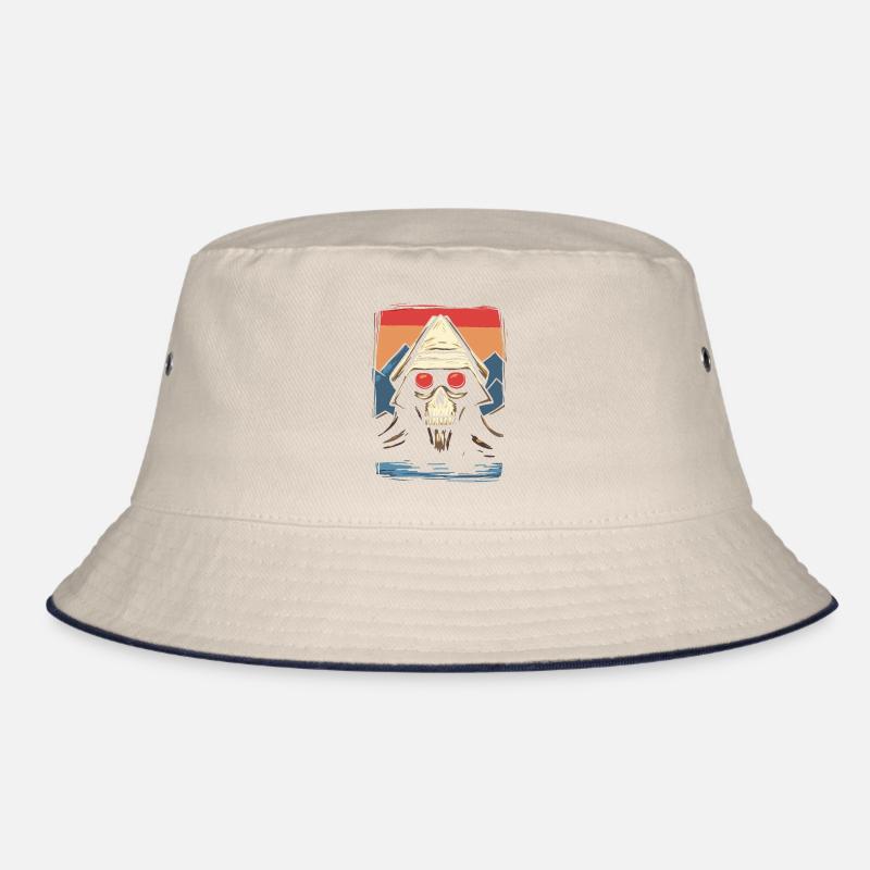 Japanische Rote Sonne: Innerer Dämon Schädel Bucket Hat