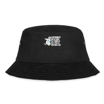 Pensioner Pension Funny - Bucket Hat - black - Front - Lela (165cm)