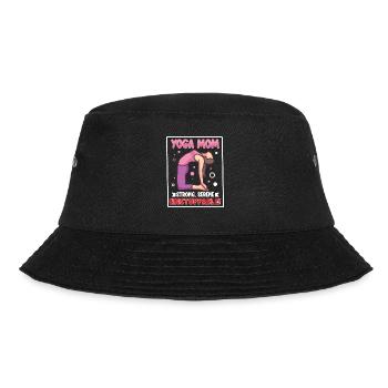 Yoga Mama Leben Yoga Praxis Mutterschaft - Bucket Hat - Schwarz - Vorne - Lela (165cm)