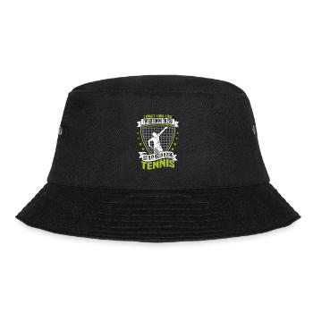 But in My Head I'm Playing Tennis Player Racket - Bucket Hat - black - Front - Lela (165cm)