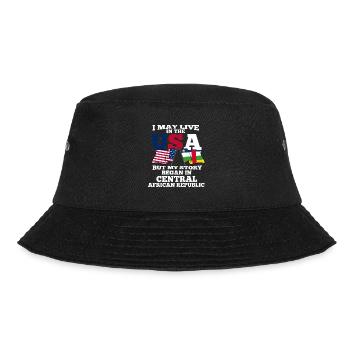Zentral Afrikanische Republik Usa - Bucket Hat - Schwarz - Vorne - Lela (165cm)